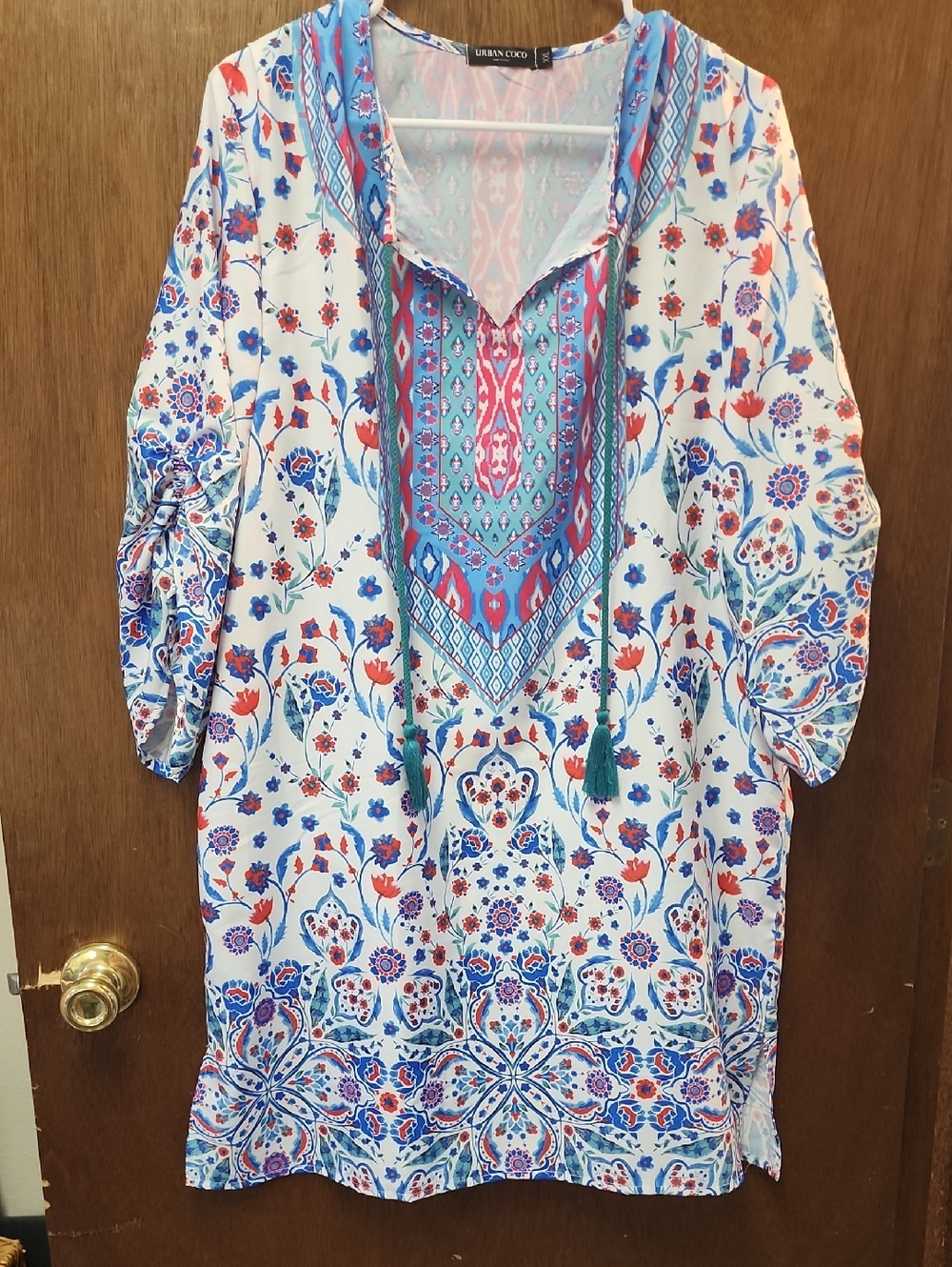 Urban Coco Women's Bohemian Shift Dress New No Tag Fits Like XL